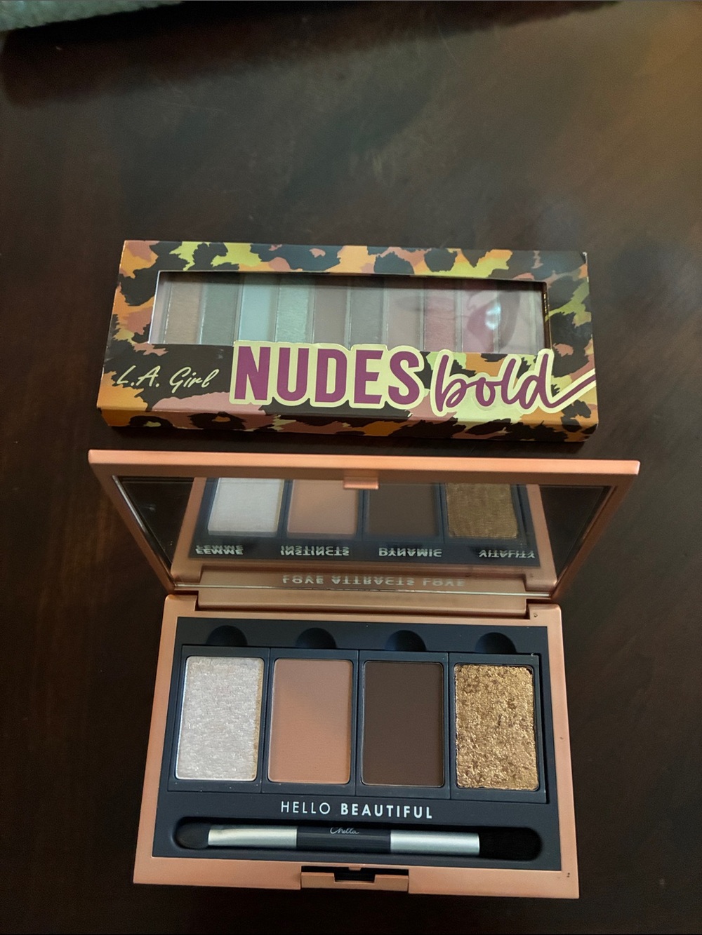 LA Girl Nudes Bold Eyeshadow Palette — Champagne, Nude, Brown & Gold